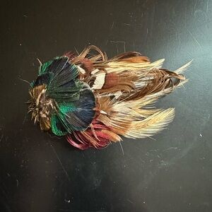 Feather hair clip